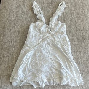 Urban outfitters white flowy dress